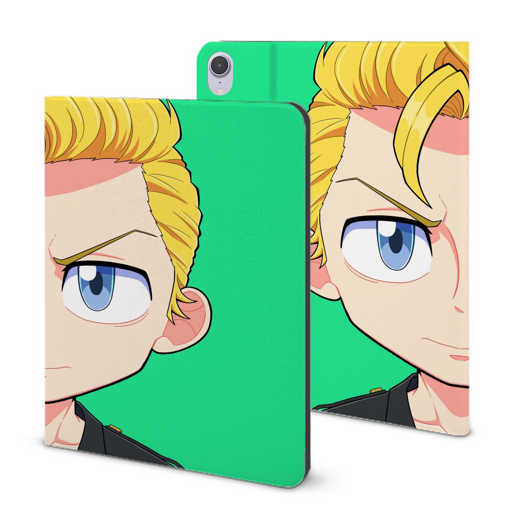 （画像用） 東京リベンジャーズ Tokyo Revengers IPad ケース ブック型 PUレザー TPU 耐衝撃 軽量 薄型 ペン収納なし 全面保護 IPad 各モデル対応